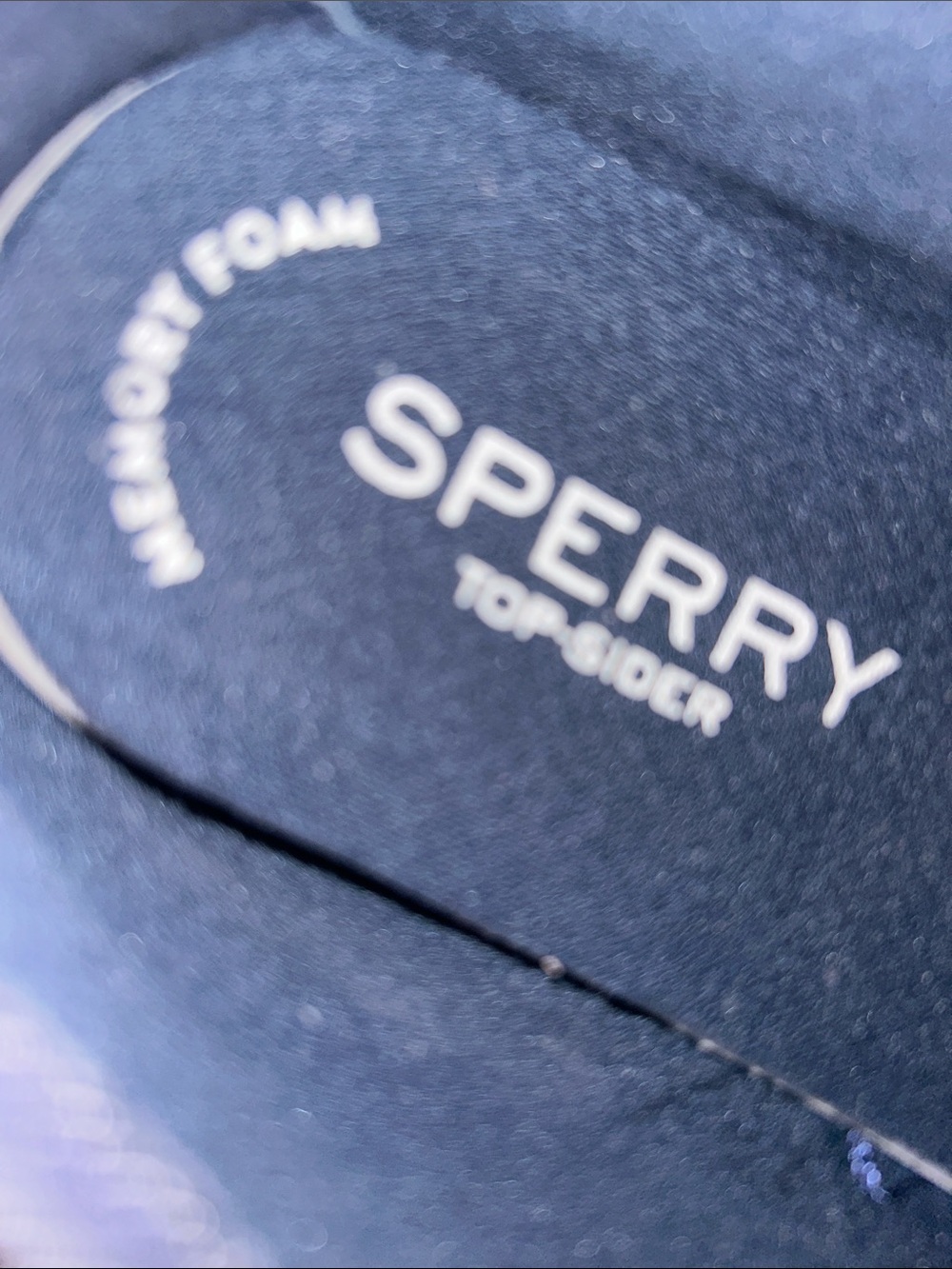 SPERRY⛵️NWOT Navy Canvas Boat Sneakers Crest Vibe Size 9 Women’s Washable - Picture 2 of 9